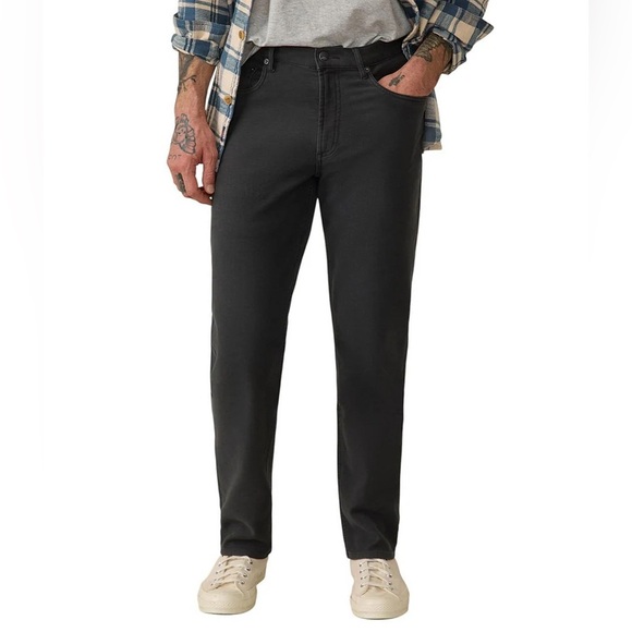 Faherty Stretch Terry 5-Pocket Pants Men 38 Onyx Black